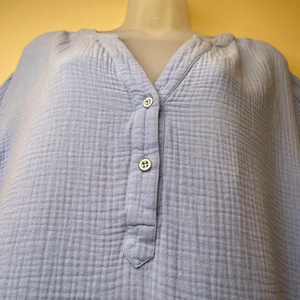 Soft Surroundings | Beachy Pullover Gauze Soft Texture Lightweight Comfy Tunic - Picture 6 of 14